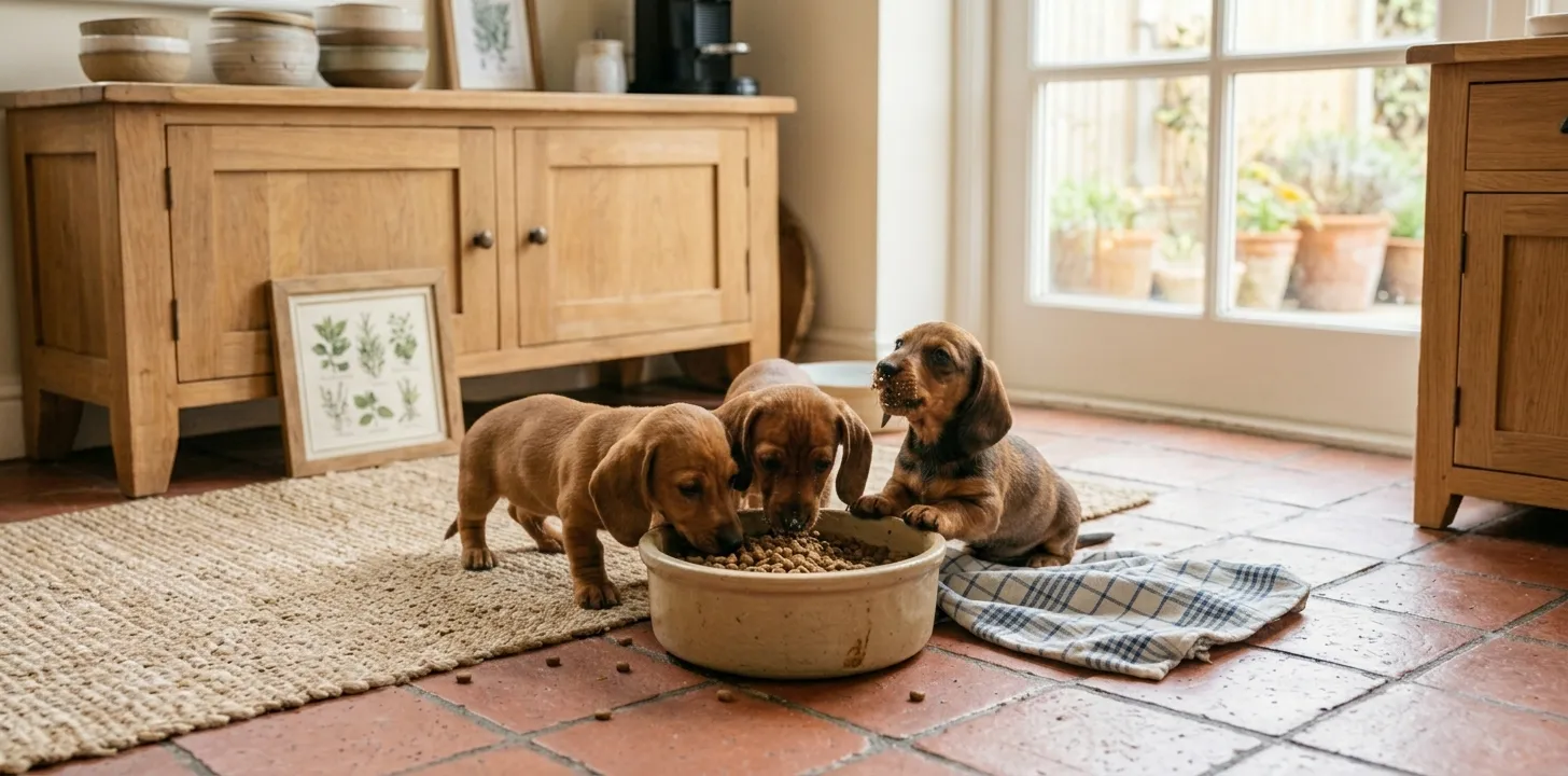 Alimentation spécifique pour chiot Teckel