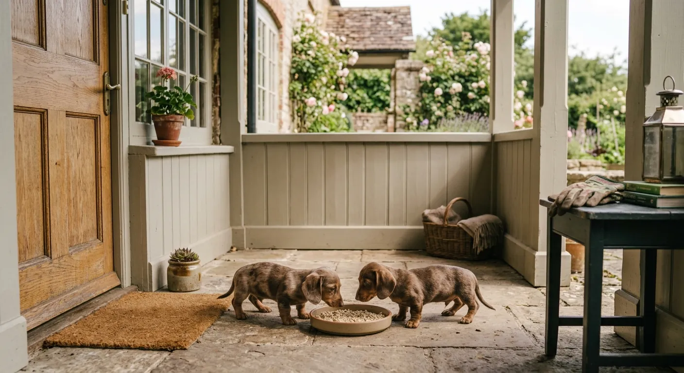 Sevrage des chiots teckel